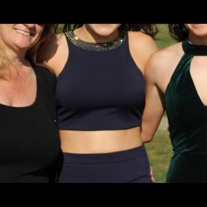 Navy Blue Prom Dress